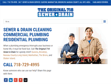 Tablet Screenshot of plumberinqueens.com